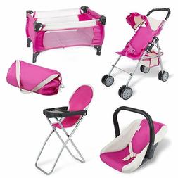 Strollers Doll Accessories And Baby Doll Crib Baby High Chair